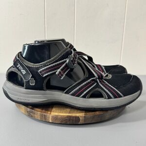 Teva Women's Black Sandals Walking Shoes Comfort Straps Size 9 Cruise Adjustable